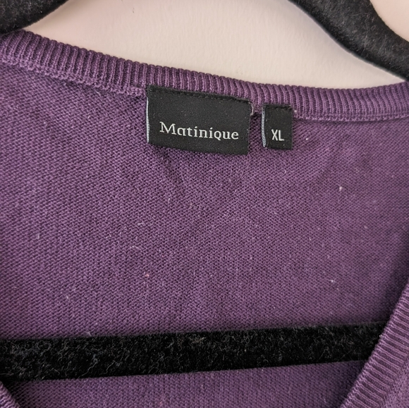 Purple V-Neck Top - Picture 2 of 5